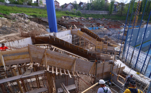 Foto: FK Željezničar / Radovi na južnoj tribini stadiona "Grbavica", 20. april 2026.