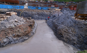 Foto: FK Željezničar / Radovi na južnoj tribini stadiona "Grbavica", 20. april 2026.