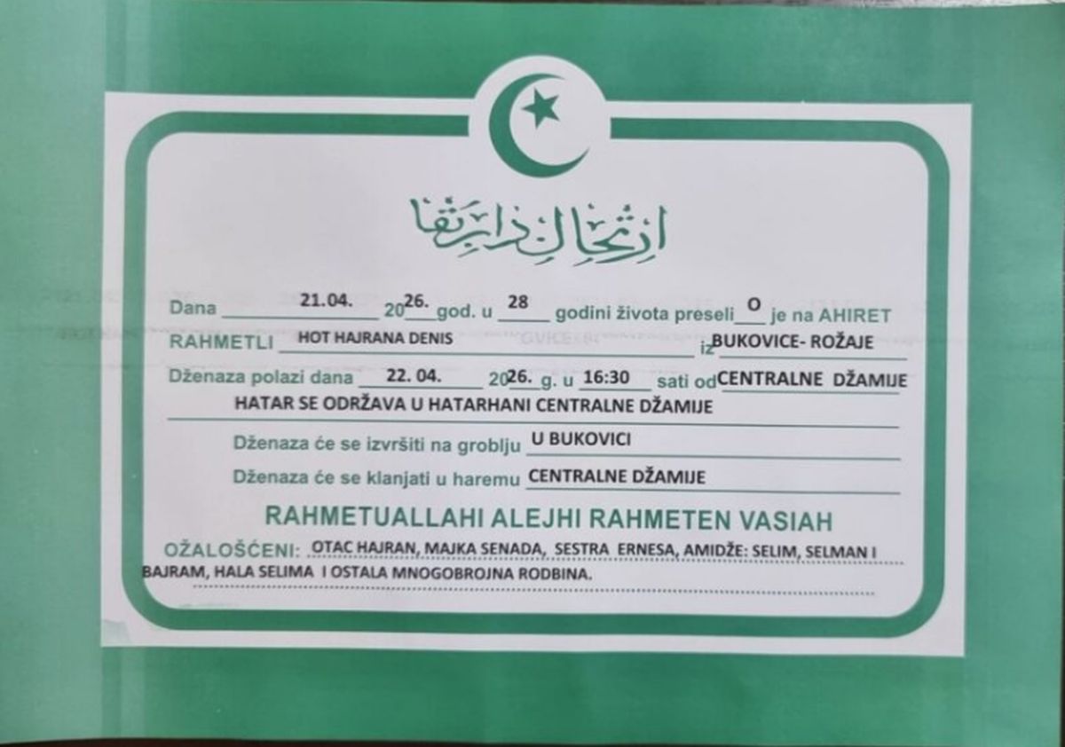 Smrtovnica Denis Hot