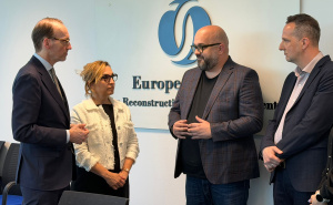 Foto: Služba za protokol i press KS / Adnan Šteta i direktorica ureda EBRD-a za BiH Stela Melnic