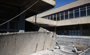 Foto: Dž. K. / Radiosarajevo.ba / Skenderija, urušio se dio krova