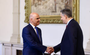 Foto: Dž. K. / Radiosarajevo.ba / Alain Berset u Predsjedništvu BiH