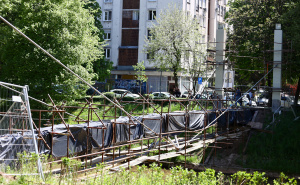 Foto: Dž. K. / Radiosarajevo.ba / Radovi na mostu "Ars Aevi"