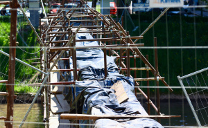 Foto: Dž. K. / Radiosarajevo.ba / Radovi na mostu "Ars Aevi"