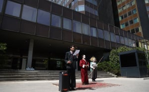 Foto: Dž. K.  / Umjetnički performans Fondacije ACT