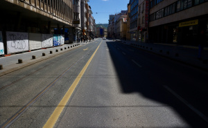 Foto: Dž.K. / Radiosarajevo.ba / Puste ulice Sarajeva