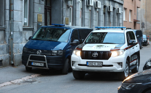 Foto: Dž. K. / Radiosarajevo.ba / Privođenje osumnjičenog za femicid