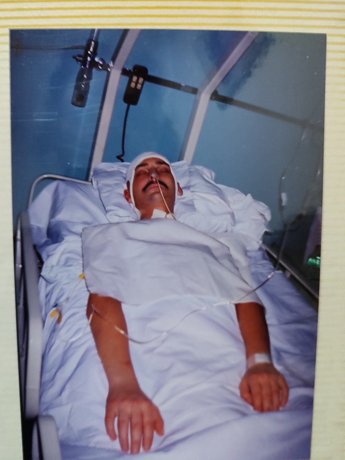 Boris Rajković nakon ranjavanja