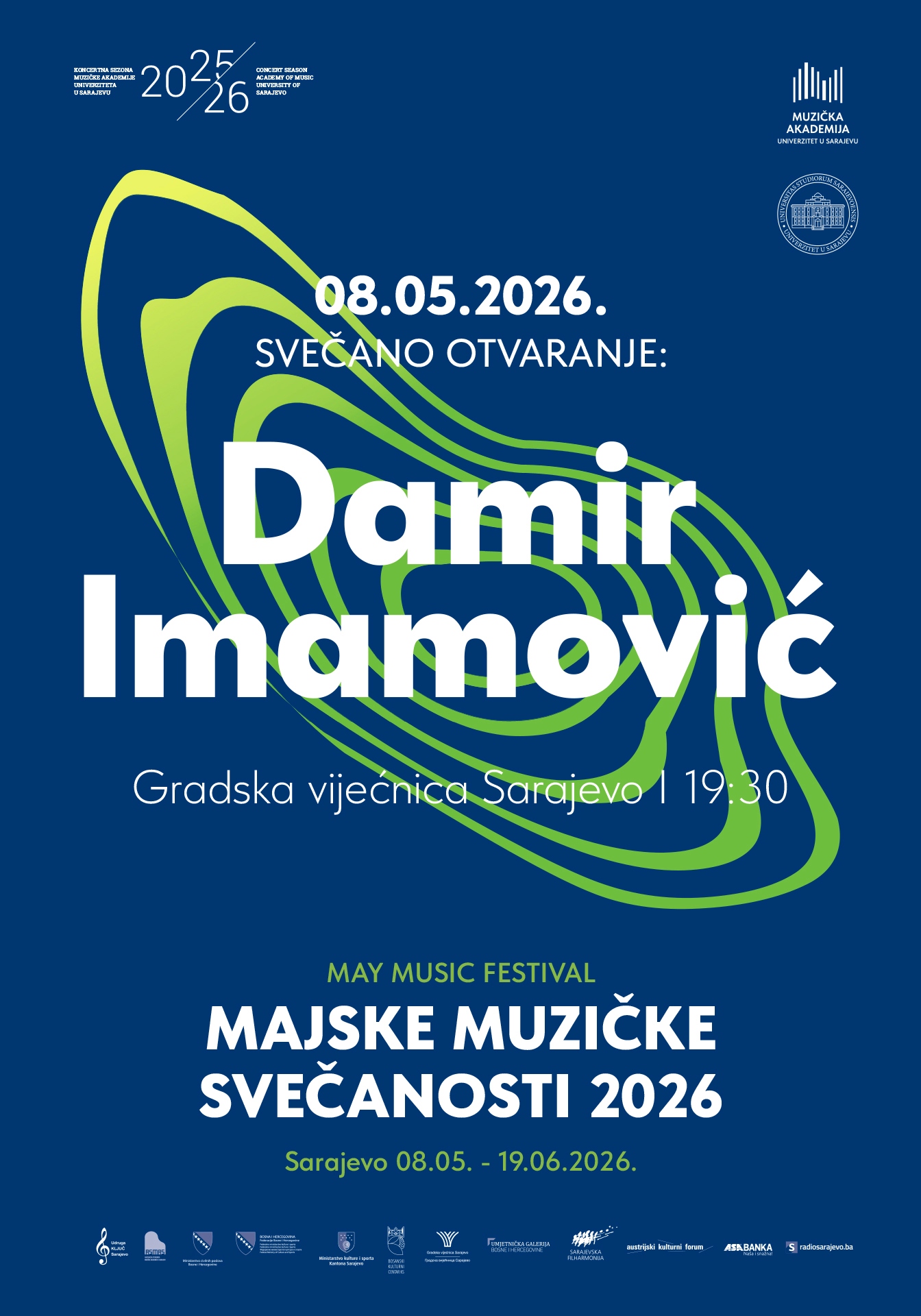Damir Imamović otvara 19. Majske muzičke svečanosti