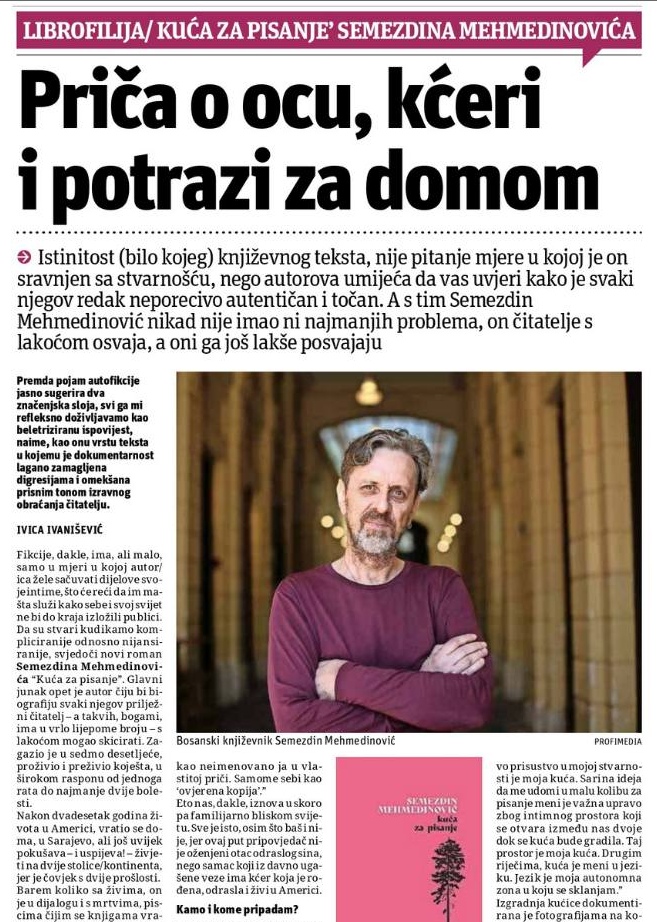 Tekst o novoj knjizi Semezdina Mehmedinovića