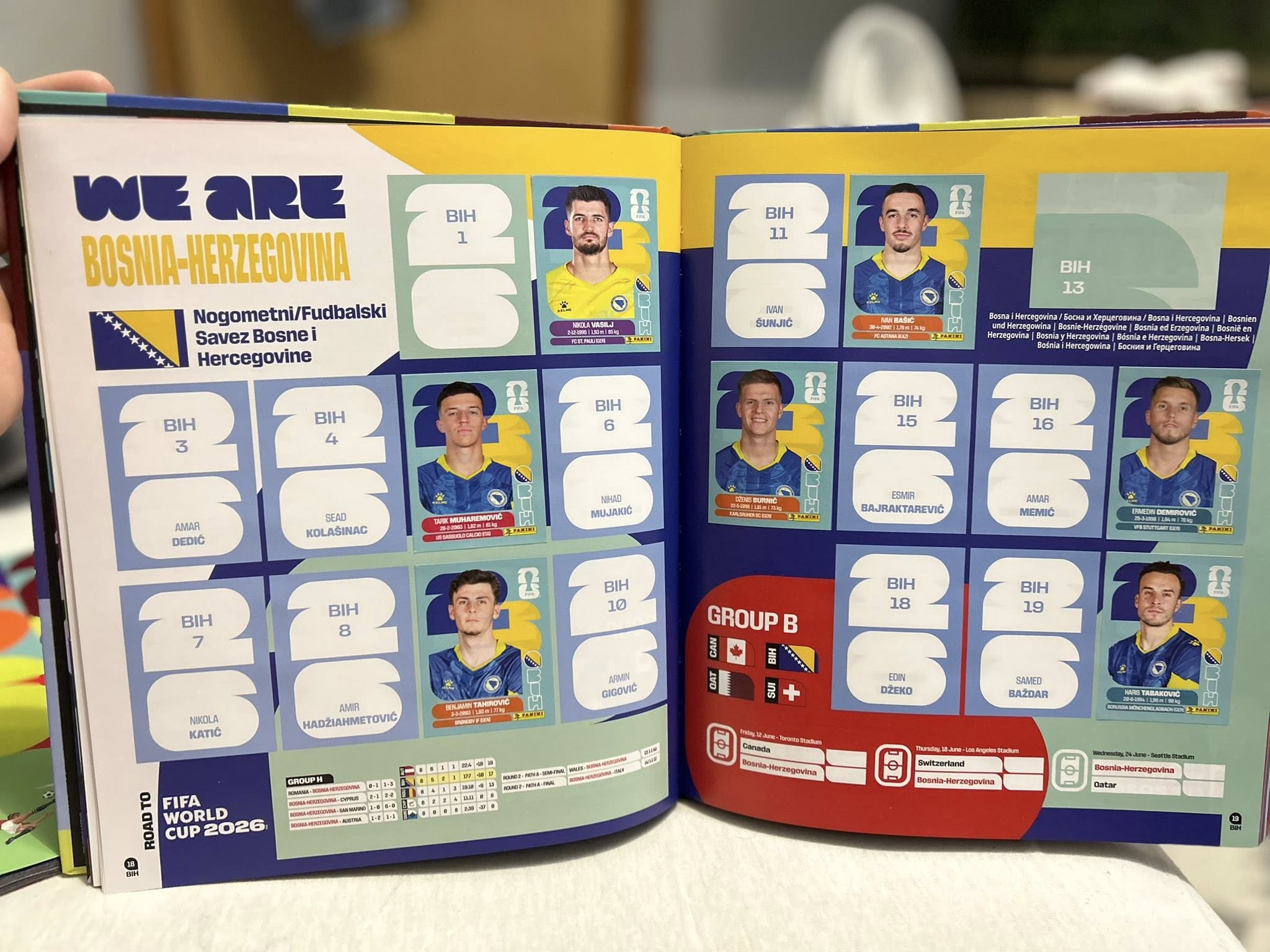 Panini Kolekcionari Bosna i Hercegovina / Panini album