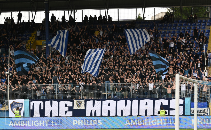 Manijaci na utakmici FK Željezničar - FK Sloga