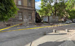 FOTO: Radiosarajevo.ba / Obrušeni zid u ulici Kotromanića, Sarajevo