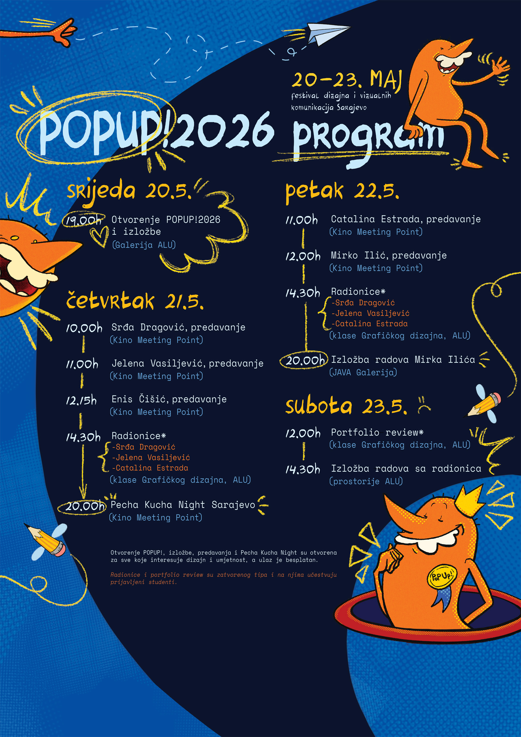 Najava POPUP festivala 2026 godine