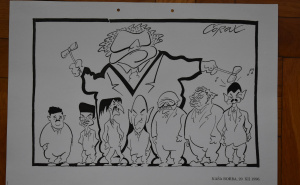 Faksimil / Coraxove karikature iz posebnog izdanja Republike - Građanski BUKVAR