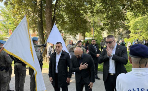 Foto: FMUP / Isak odao počast herojima Prve brigade policije Stari Grad: