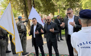 Foto: FMUP / Isak odao počast herojima Prve brigade policije Stari Grad: