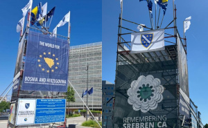 Foto: Kolaž / Adem Pobrić / "Bosanski toranj" u srcu EU