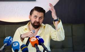 Foto: Dž. K. / Radiosarajevo.ba / Promocija nove pjesme Amela Ćurića