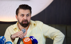 Foto: Dž. K. / Radiosarajevo.ba / Promocija nove pjesme Amela Ćurića