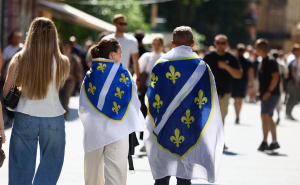 Foto: Dž. K. / Radiosarajevo.ba / Navijači BiH u Sarajevu
