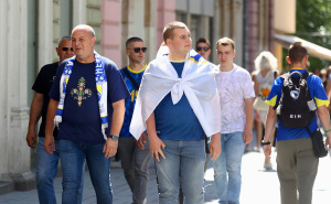 Foto: Dž. K. / Radiosarajevo.ba / Navijači BiH u Sarajevu