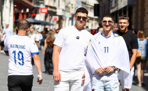 Foto: Dž. K. / Radiosarajevo.ba / Navijači BiH u Sarajevu