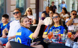 Foto: Dž. K. / Radiosarajevo.ba / Navijači BiH u Sarajevu