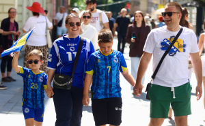 Foto: Dž. K. / Radiosarajevo.ba / Navijači BiH u Sarajevu