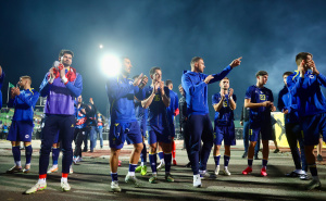Foto: Dž.K. / Radiosarajevo.ba / Zmajevi pozdravili navijače za kraj