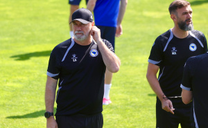 Foto: Dž. K. / Radiosarajevo.ba / Otvoreni trening Zmajeva na Grbavici