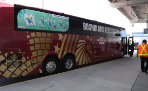 Foto: NFSBiH / Autobus reprezentacije BiH na FIFA Svjetskom prvenstvu 2026