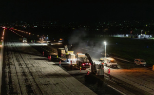 Foto: MAS / Radovi na pisti aerodroma Sarajevo
