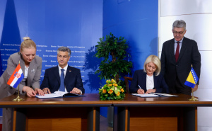 Foto: Dž. K. / Radiosarajevo.ba / Andrej Plenković i Borjana Krišto
