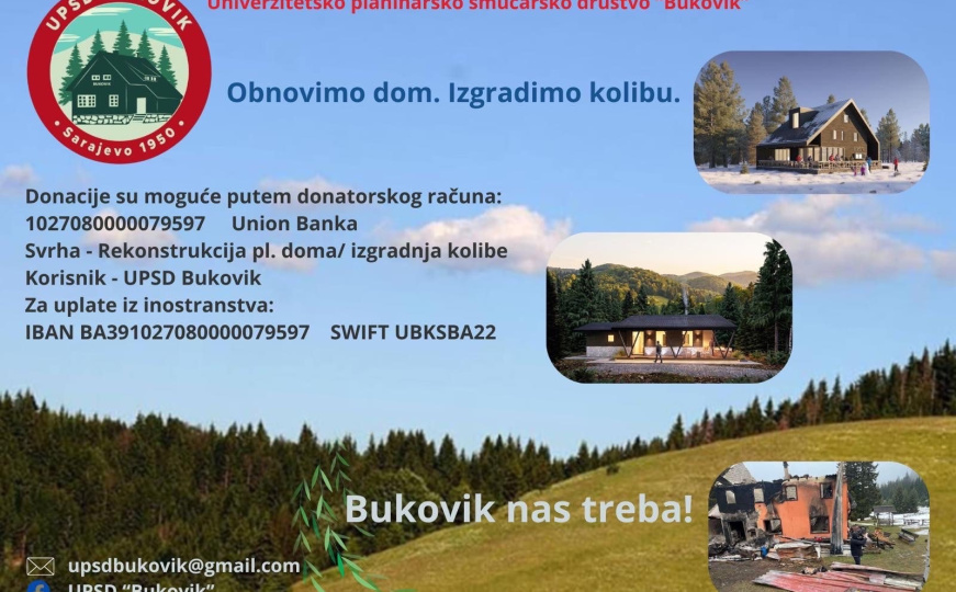 Ljubitelji prirode počeli obnovu PD Bukovik kod Sarajeva