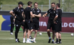 Foto: Nogometni savez BiH / Posljednji trening BiH pred duel s Kanadom