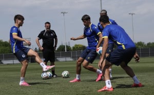 Foto: Nogometni savez BiH / Posljednji trening BiH pred duel s Kanadom