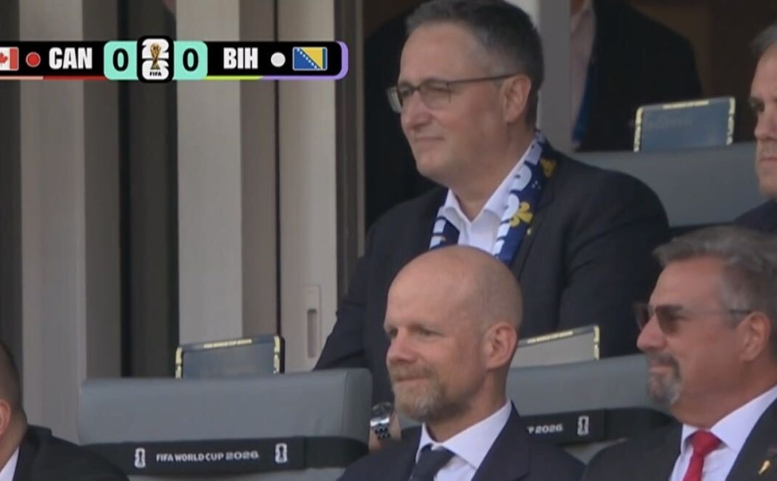 Denis Bećirović na utakmici u Torontu