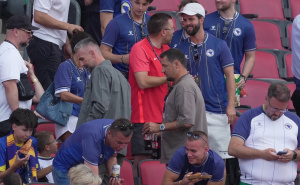 Foto: NS BiH / Vedad Ibišević i Sejad Salihović
