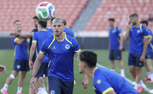 Foto: NFSBiH / Trening reprezentacije BIH