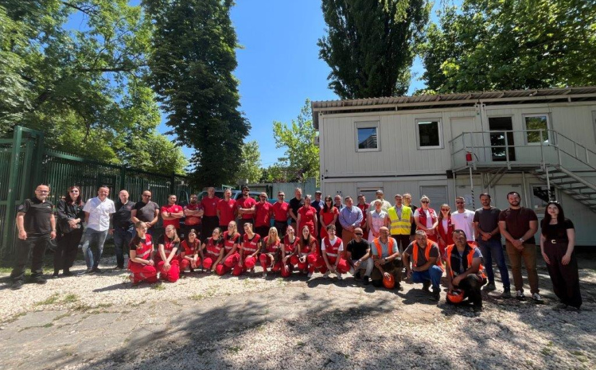Održana pokazna vježba i edukacija službi zaštite i spašavanja za radnike na izgradnji rezidencije ambasadora SAD-a u BiH