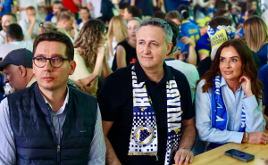 Foto: Dž.K. / Radiosarajevo.ba / Sead Škaljić, Denis Bećirović i Mirela Bećirovic