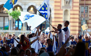Foto: Dž. K. / Radiosarajevo.ba / Fan zona Vijećnica