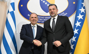 Foto: N.G / Radiosarajevo / Sastanak Georga Gerapetritisa  i Elmedina Konakovića