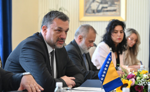 Foto: N.G / Radiosarajevo / Sastanak Georga Gerapetritisa  i Elmedina Konakovića