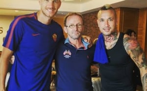 Foto: Instagram / Esad Darman u društvu Džeke i Nainggolana