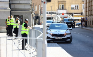 Foto: Dž. K. / Radiosarajevo.ba / Jake policijske snage u centru Sarajeva