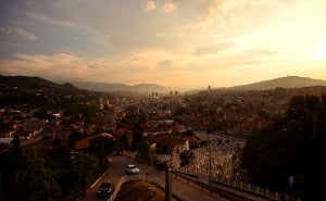 Foto: N. G. / Radiosarajevo.ba / Zalazak sunca iznad Sarajeva, 22. juni 2026.