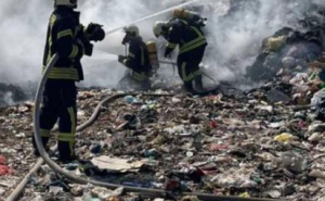 Foto: PVJ Mostar / Vatrogasci nakon drame na deponiji Uborak