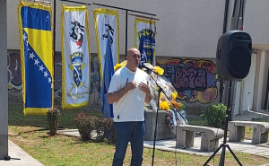 Foto: Press služba KS / Obilježena 34. godišnjica bitke za odbranu Dobrinje i naselja C5
